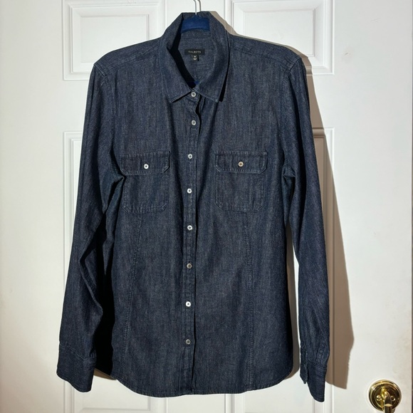 Talbots Tops - Talbots Classic Denim Button Front Shirt, Top 18